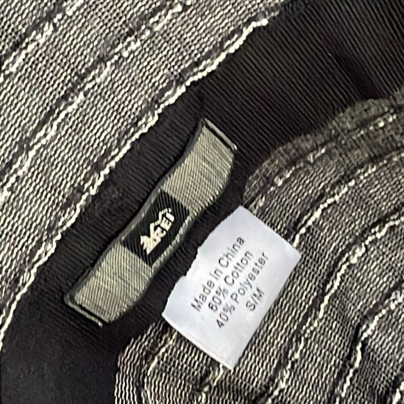 REI Striped Gray Cotton Blend Summer Brimmed Hat - Picture 9 of 11